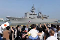 Tàu JS Uraga cập cảng Port Klang. (Nguồn: theborneopost.com)