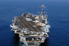 Tàu sân bay USS John C. Stennis của Mỹ. (Nguồn: AFP/TTXVN)