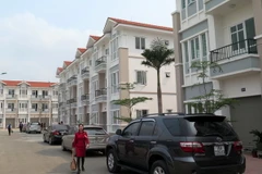 Toàn cảnh khu chung cư thu nhập thấp Pruksa Town ở xã An Đồng, huyện An Dương. (Ảnh Minh Thu/TTXVN)