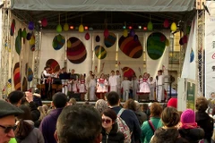 Quảng trường Staromerske - "trái tim Praha“ - trong dịp lễ Phục sinh. (Ảnh: Hồng Tâm/Vietnam+)