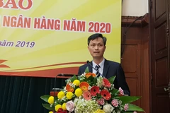 Ông Nguyễn Trọng Du, Phó Chánh Thanh tra, giám sát Ngân hàng Nhà nước phát biểu tại họp báo. (Ảnh: T.H/Vietnam+)