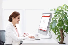 Khách hàng đến giao dịch tại MSB không phải dùng đến giấy bút. (Nguồn: MSB)