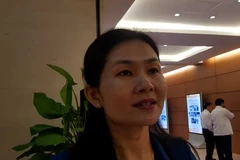 Đại biểu Tôn Ngọc Hạnh, đoàn đại biểu Quốc hội tỉnh Bình Phước. (Ảnh: PV/Vietnam+)