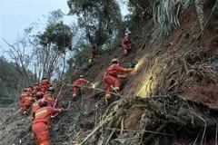 Vụ rơi máy bay ở Trung Quốc: Mưa lớn cản trở công tác tìm nạn nhân