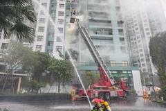 Hơn 600 người tham gia diễn tập phòng cháy chữa cháy tại Ecopark