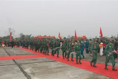 Các địa phương trong cả nước tổ chức giao nhận quân từ ngày 16-20/2