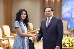 Thủ tướng Phạm Minh Chính tiếp bà Era Dabla-Norris. (Ảnh: Dương Giang/TTXVN)