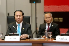 Chủ tịch nước Trần Đại Quang tham dự cuộc gặp Cấp cao Hiệp định Đối tác xuyên Thái Bình Dương (TPP). (Ảnh: Nhan Sáng/TTXVN)