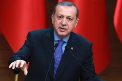 Tổng thống Thổ Nhĩ Kỳ Tayip Erdogan tại một sự kiện ở Ankara. (Nguồn: AFP/TTXVN)