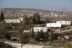 Quang cảnh khu định cư Amona ở Bờ Tây. (Nguồn: EPA/TTXVN)