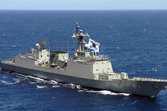 Tàu chiến của hải quân Hàn Quốc. (Nguồn: Courtesy of Wikipedia/TTXVN)