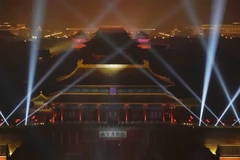 Ánh sáng lung linh tại Tử Cấm Thành ở Bắc Kinh, Trung Quốc.