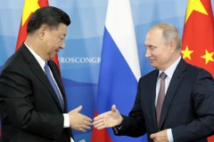Chủ tịch Trung Quốc Tập Cân Bình và Tổng thống Nga Vladimir Putin. (Nguồn: EPA)