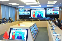 Đoàn đại biểu Quốc hội Việt Nam tham dự Phiên toàn thể thứ 1 về các vấn đề chính trị và an ninh trong khuôn khổ Hội nghị thường niên APPF-29. (Ảnh: Minh Đức/TTXVN)