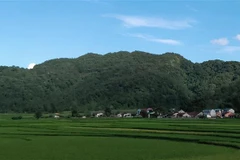 Xã Phong Châu, Cao Bằng. (Ảnh: Quốc Đạt/TTXVN)