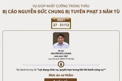 [Infographics] Mức án của các bị cáo trong vụ Công ty Nhật Cường