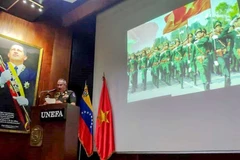 Thượng tướng Pascualino Angiolillo Fernández phát biểu. (Nguồn: baoquocte.vn)