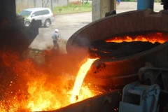 [Photo] Nhà máy gang thép lớn nhất Tây Bắc cho mẻ gang đầu