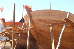 [Photo] Ngư dân Bình Định đóng mới nhiều tàu bám biển dài ngày