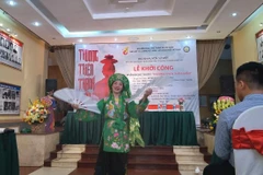 Vở diễn được xây dựng dựa trên những huyền tích dân gian về Mẫu Liễu Hạnh. (Ảnh: Minh Thu/Vietnam+)