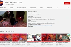 Kênh YouTube Thầy Long có 112.000 người theo dõi, đăng tải nhiều clip có nội dung đến xem bói online, trấn yểm, làm phép để chống lại dịch bệnh. (Ảnh chụp màn hình)