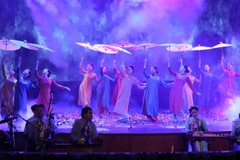 Một chương trình nghệ thuật tại Nhà hát lớn đầu năm 2021. (Ảnh: TTXVN)