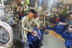 Phạm nhân tại Trại giam Ninh Khánh, Ninh Bình. (Ảnh: TTXVN phát)