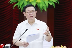 Chủ tịch Quốc hội Vương Đình Huệ phát biểu. (Ảnh: Doãn Tấn/TTXVN)