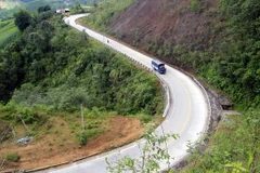 Đèo Lò Xo đoạn qua huyện Đăk Glei. (Ảnh: Cao Nguyên/TTXVN)