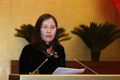 Chủ nhiệm Ủy ban Tư pháp của Quốc hội Lê Thị Nga. (Ảnh: Phương Hoa/TTXVN)