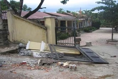 Lào Cai: Sập cổng trường học, một học sinh thiệt mạng 