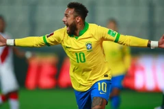 Neymar lập hat-trick giúp Brazil giành chiến thắng. (Nguồn: Getty Images)