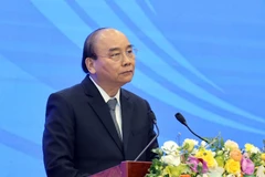 Thủ tướng Nguyễn Xuân Phúc, Chủ tịch ASEAN 2020 phát biểu. (Ảnh: Thống Nhất/TTXVN)