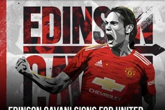 Cavani chính thức gia nhập Manchester United. (Nguồn: manutd)