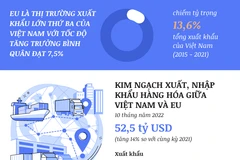 Việt Nam dẫn đầu khối ASEAN trong tổng nhập khẩu của EU