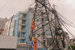 Tình trạng vi phạm hành lang an toàn lưới điện cao áp vẫn diễn ra phổ biến trên địa bàn Hà Nội (Ảnh: Đức Duy/Vietnam+)