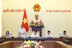 Phó Chủ tịch Quốc hội Nguyễn Đức Hải điều hành phiên họp. (Ảnh: Doãn Tấn/TTXVN)