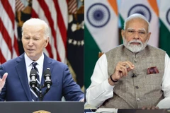 Tổng thống Mỹ Joe Biden và Thủ tướng Ấn Độ Narendra Modi. (Nguồn: Kyodo-ANI/TTXVN)