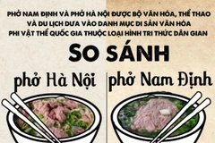 Những khác nhau cơ bản giữa phở bò Hà Nội và phở bò Nam Định