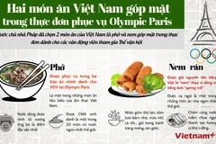Hai món ăn Việt Nam được phục vụ tại Olympic Paris 2024