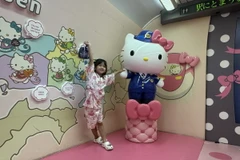 Biểu tượng Hello Kitty tại Nhật Bản. (Ảnh: Phạm Tuân/TTXVN)