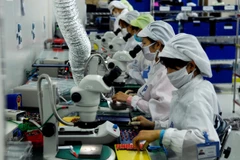 Người lao động tại một doanh nghiệp ở Vĩnh Phúc. (Ảnh minh họa. Nguồn: TTXVN)