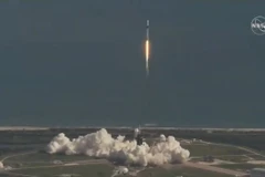 Hình ảnh về vụ phóng tàu vũ trụ Dragon phiên bản được nâng cấp khoang chở hàng. (Nguồn: NASA)