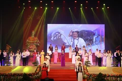 Chương trình nghệ thuật tại Lễ kỷ niệm. (Ảnh: Thống Nhất/TTXVN)