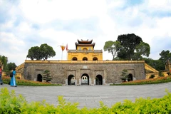 Đoan Môn là cửa chính phía Nam vào Hoàng thành Thăng Long được xây dựng vào thời nhà Lê trung hưng được tu sửa vào thời nhà Nguyễn. (Nguồn: TTXVN)