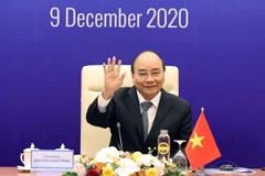  Thủ tướng Nguyễn Xuân Phúc dự Hội nghị cấp cao hợp tác Campuchia-Lào-Myanmar-Việt Nam (CLMV) lần thứ 10. (Ảnh: Thống Nhất/TTXVN)