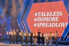 Tiết mục đạt giải nhì (Bảng A) 'Better together' của nhóm nhảy Millenium Dragon (Trung tâm Văn hóa, Thể dục-Thể thao quận Tân Bình). (Ảnh: Hồng Giang/TTXVN)