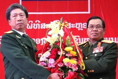 Lào tổ chức kỷ niệm 70 năm Ngày thành lập Quân đội Nhân dân