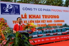 Tỉnh Bình Dương khai trương tuyến xe khách đến Campuchia