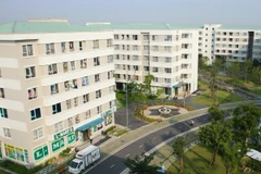 Một góc dự án nhà ở thu nhập thấp Đặng Xá - giai đoạn 2 tại huyện Gia Lâm. (Nguồn ảnh: TTXVN)